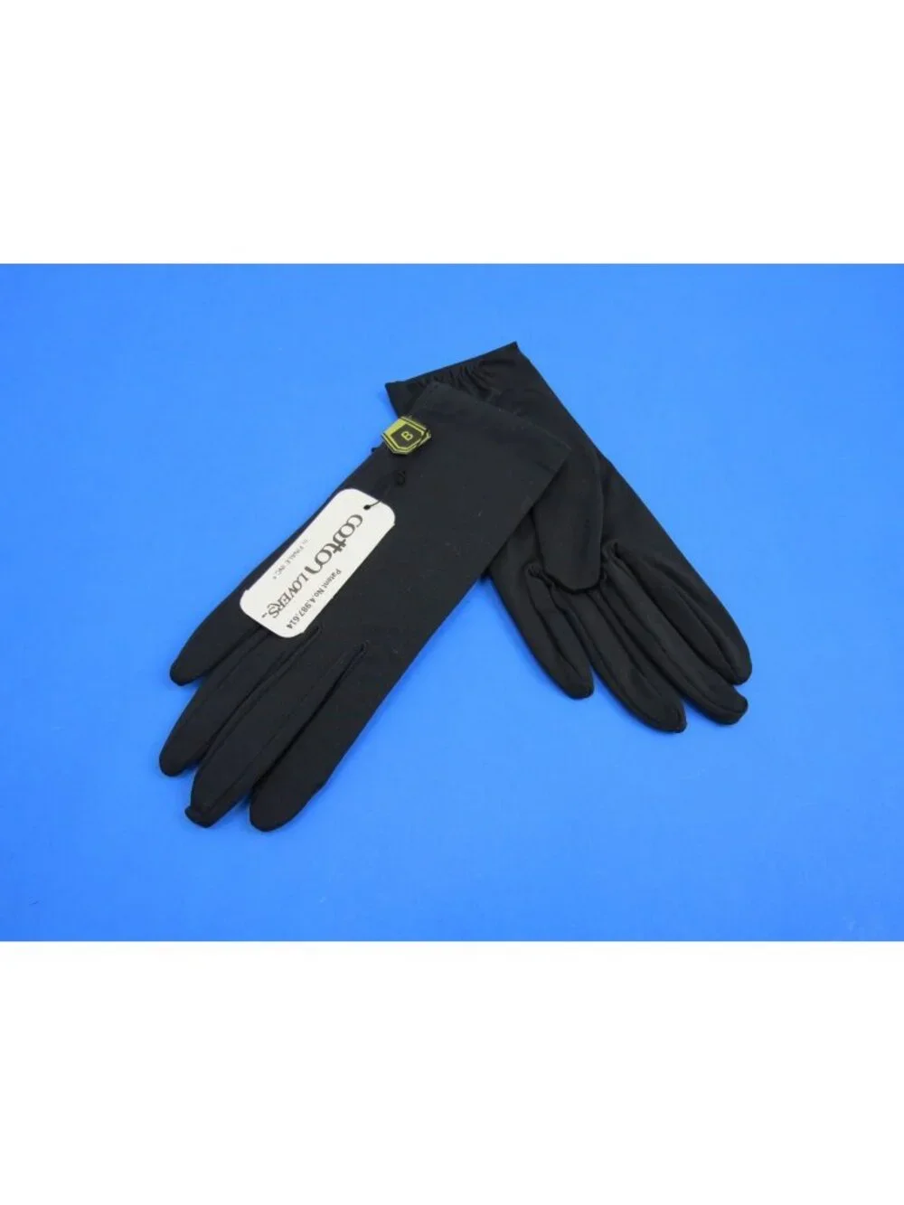 NWT Finale Inc Dark Black Womens Gloves Cotton Size B